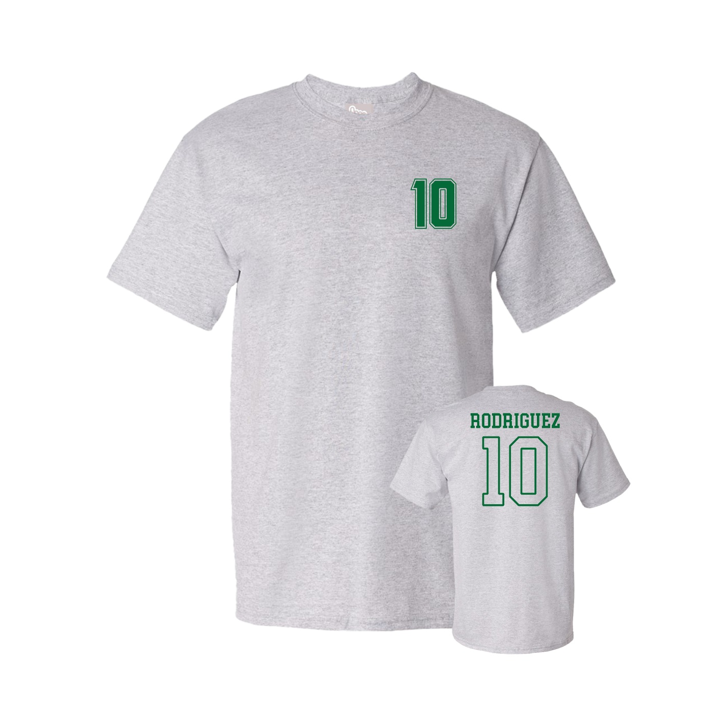 Youth Tee — Chest Back in Grey