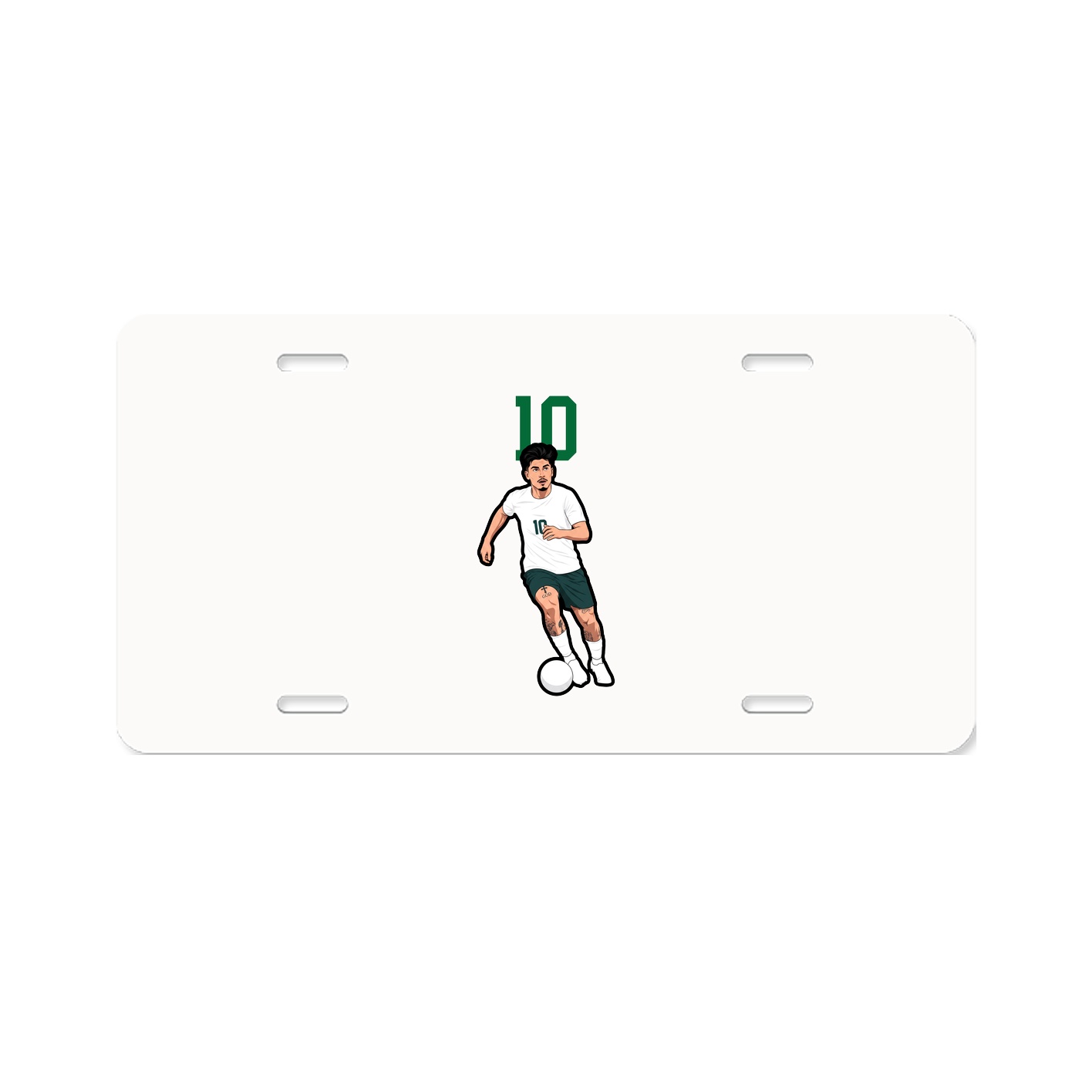 License Plate — Number Top in Classic