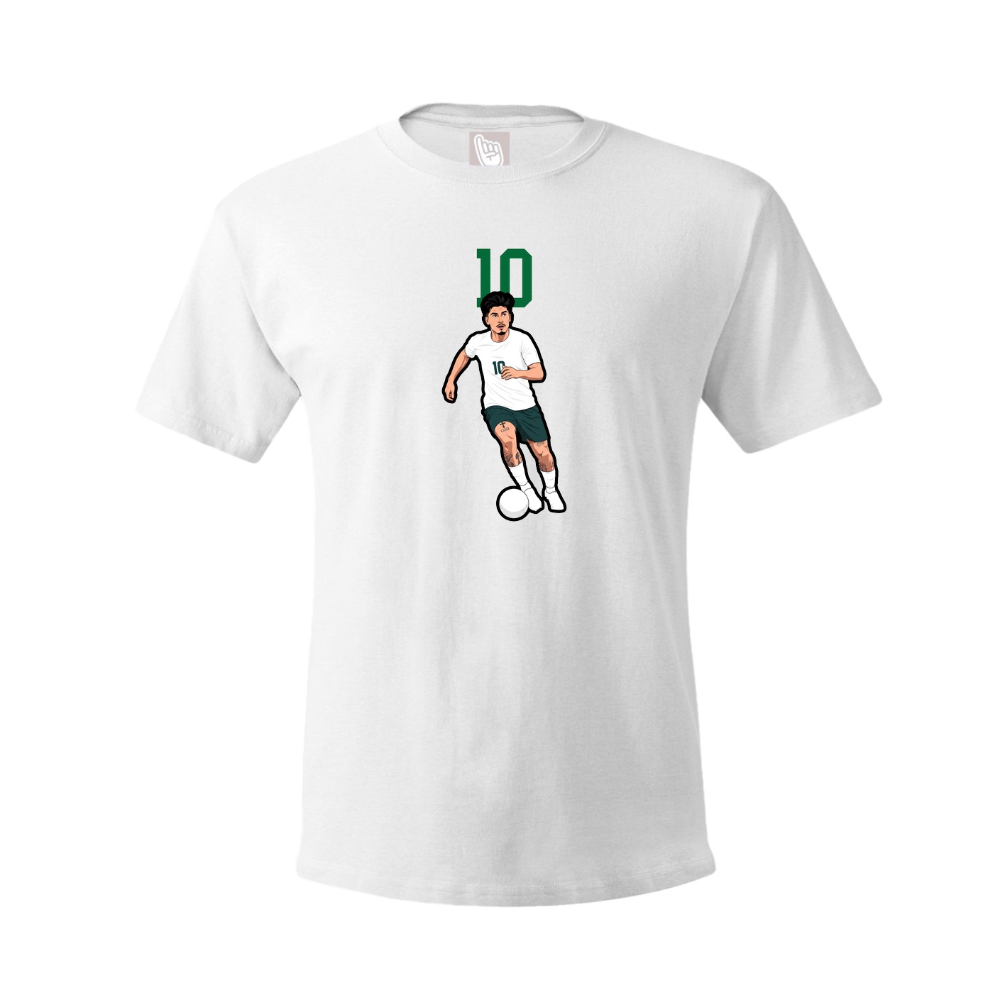 Tee — Number Top in White