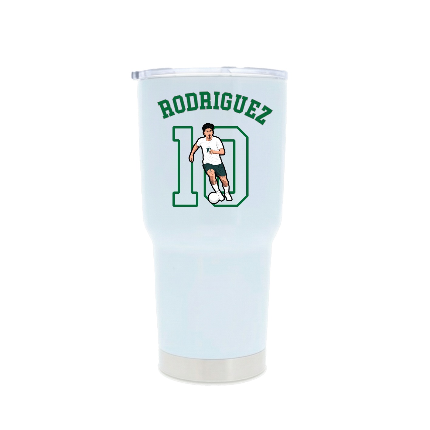 30oz Stainless Steel Tumbler — Shirsey Arch in White