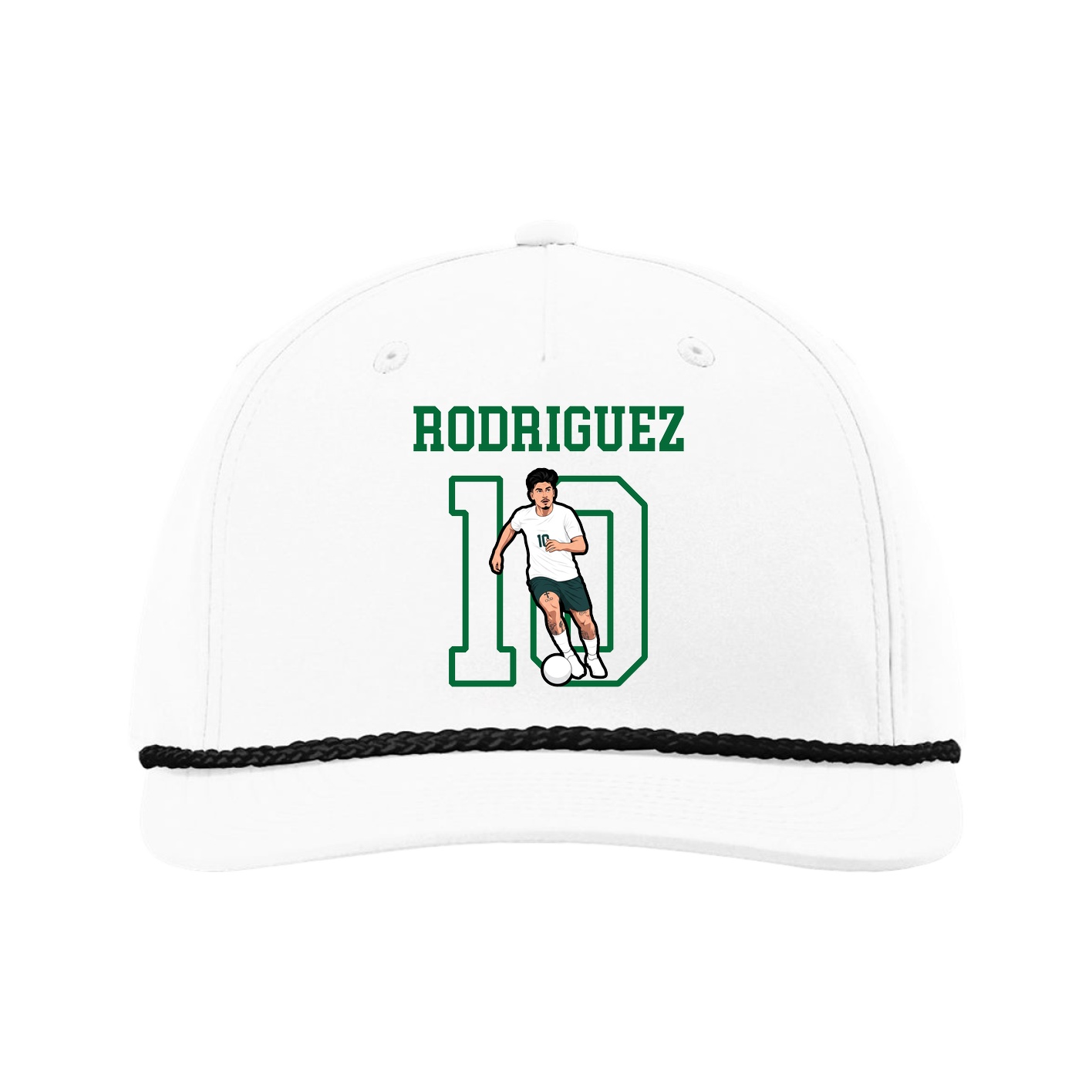 Five-Panel Classic Rope Cap — Shirsey in White
