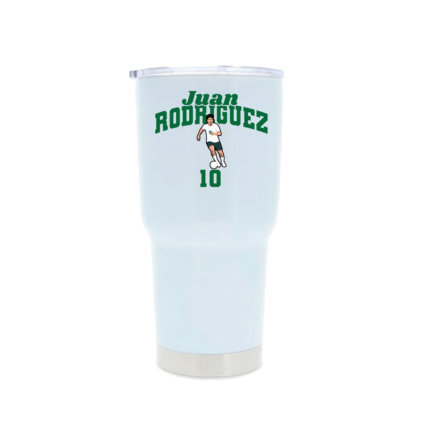 30oz Stainless Steel Tumbler — Signature Arch in White