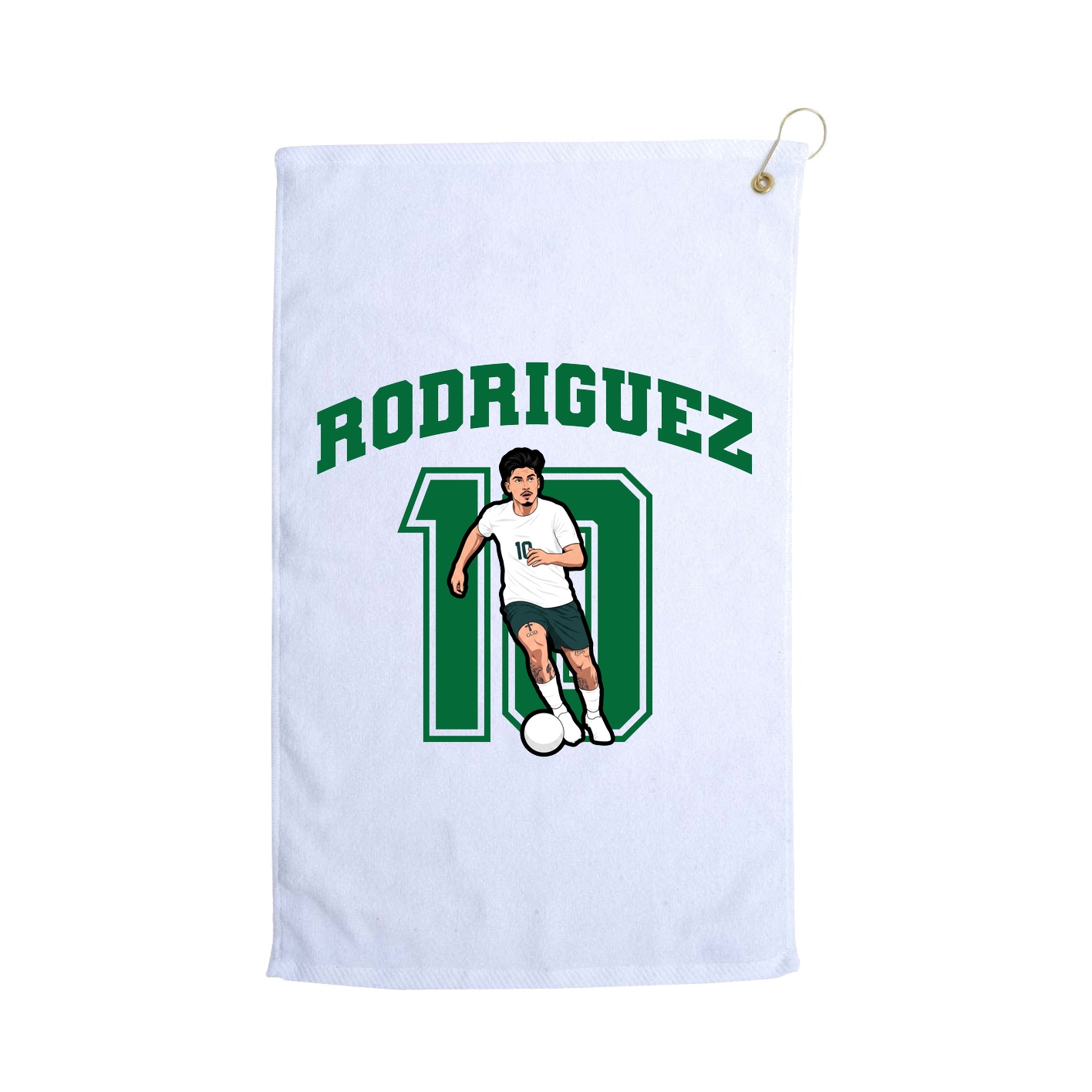 Golf Towel — Number in White