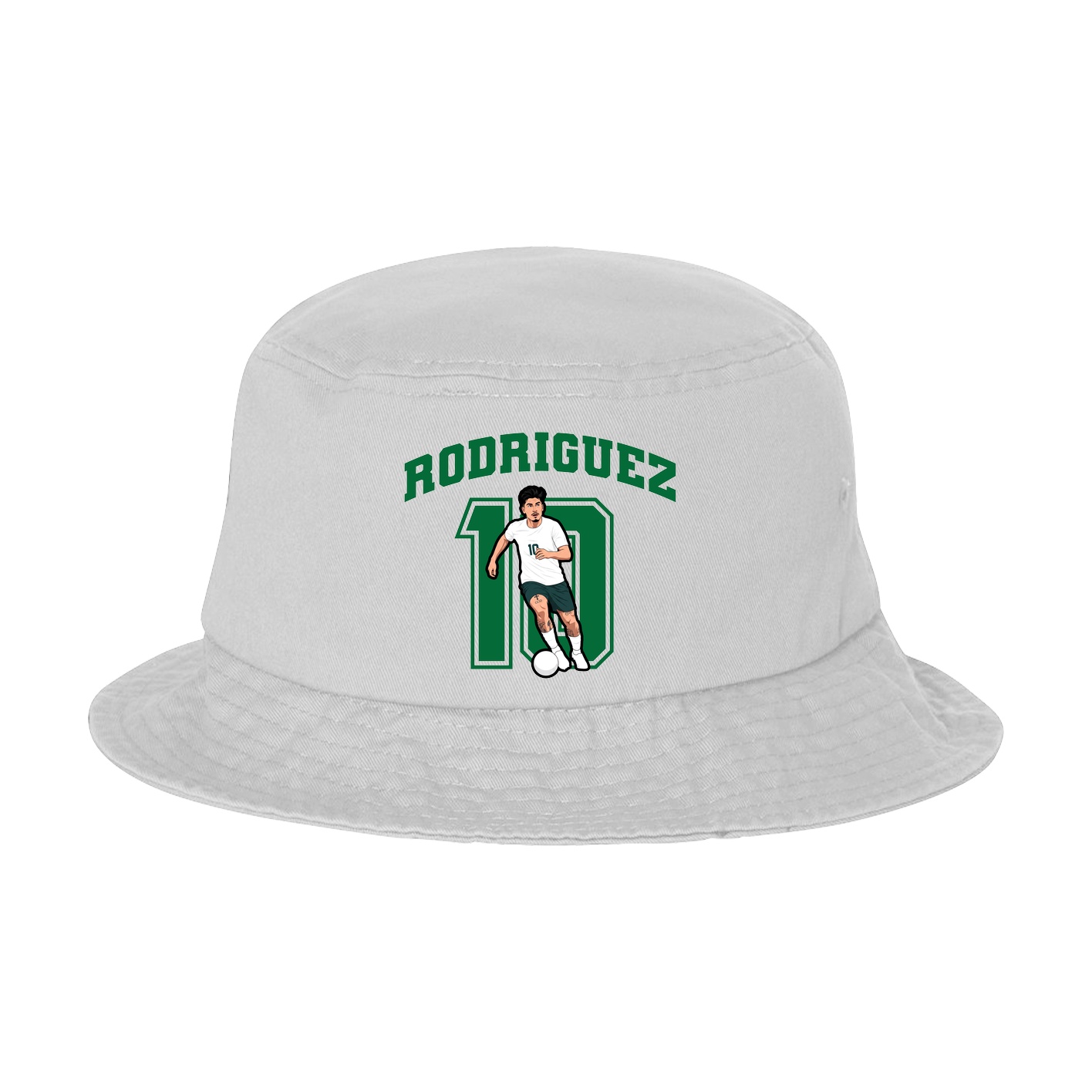 Bucket Cap — Number in White