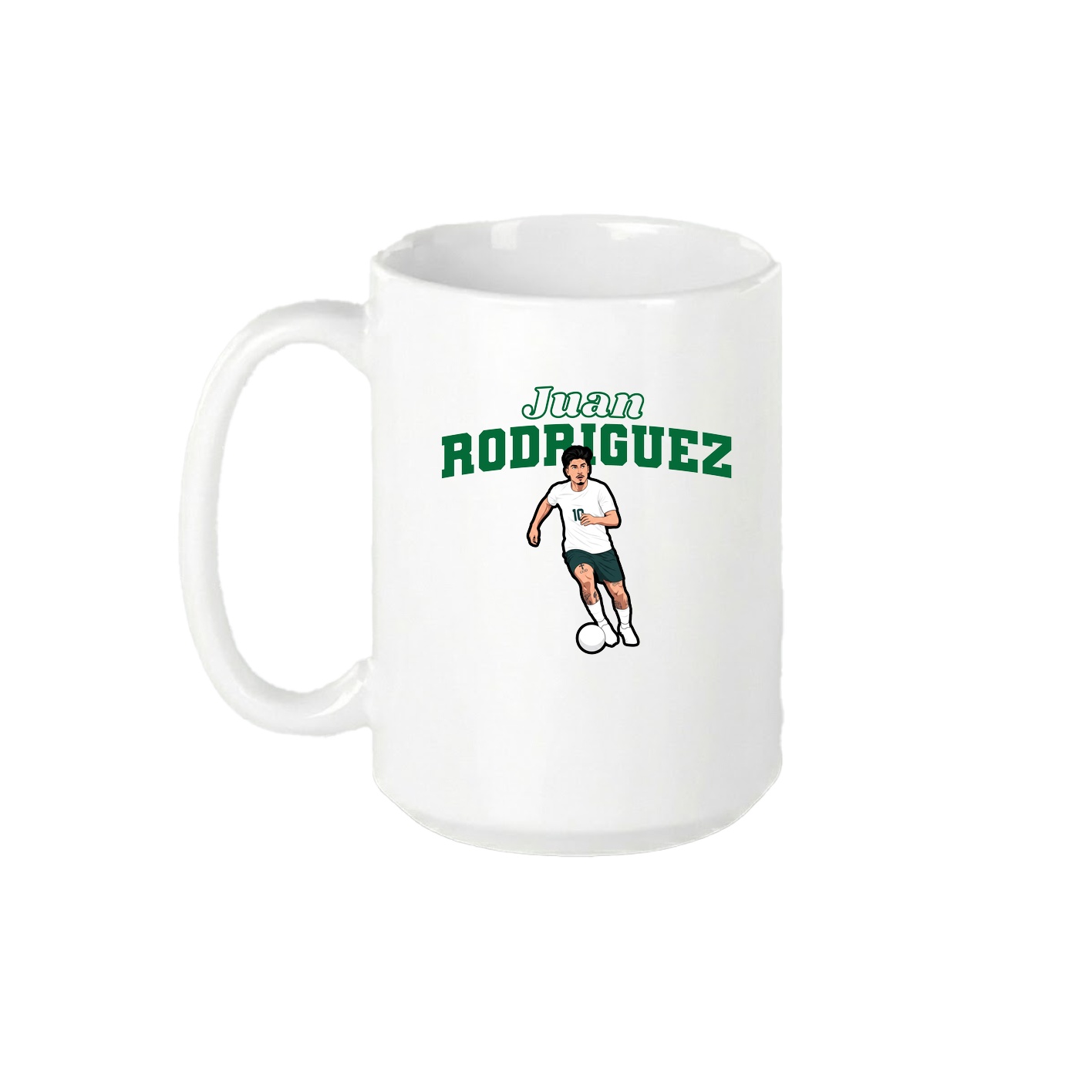 15oz Coffee Mug — Name Arch in White