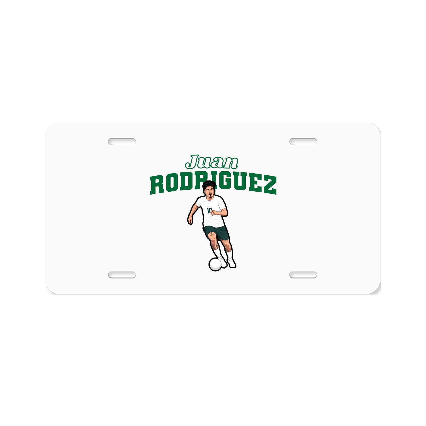 License Plate — Name Arch in Classic
