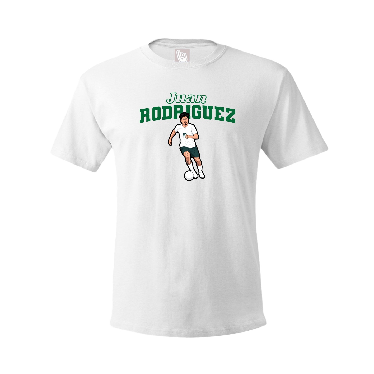 Tee — Name Arch in White