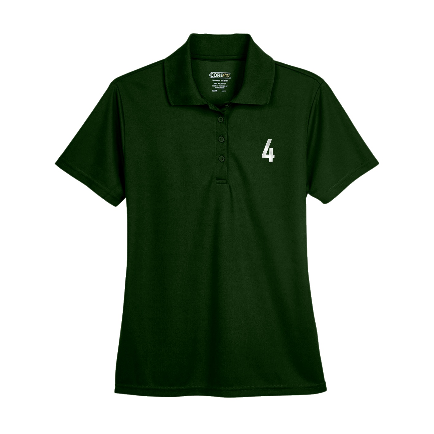 Womens Performance Polo — Front Shirsy in Green