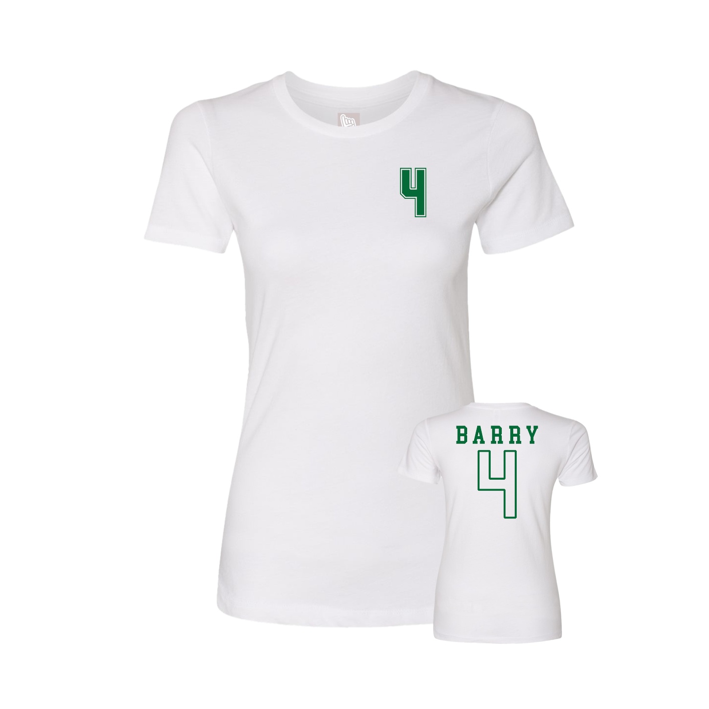 Womens Tee — Chest Back in White