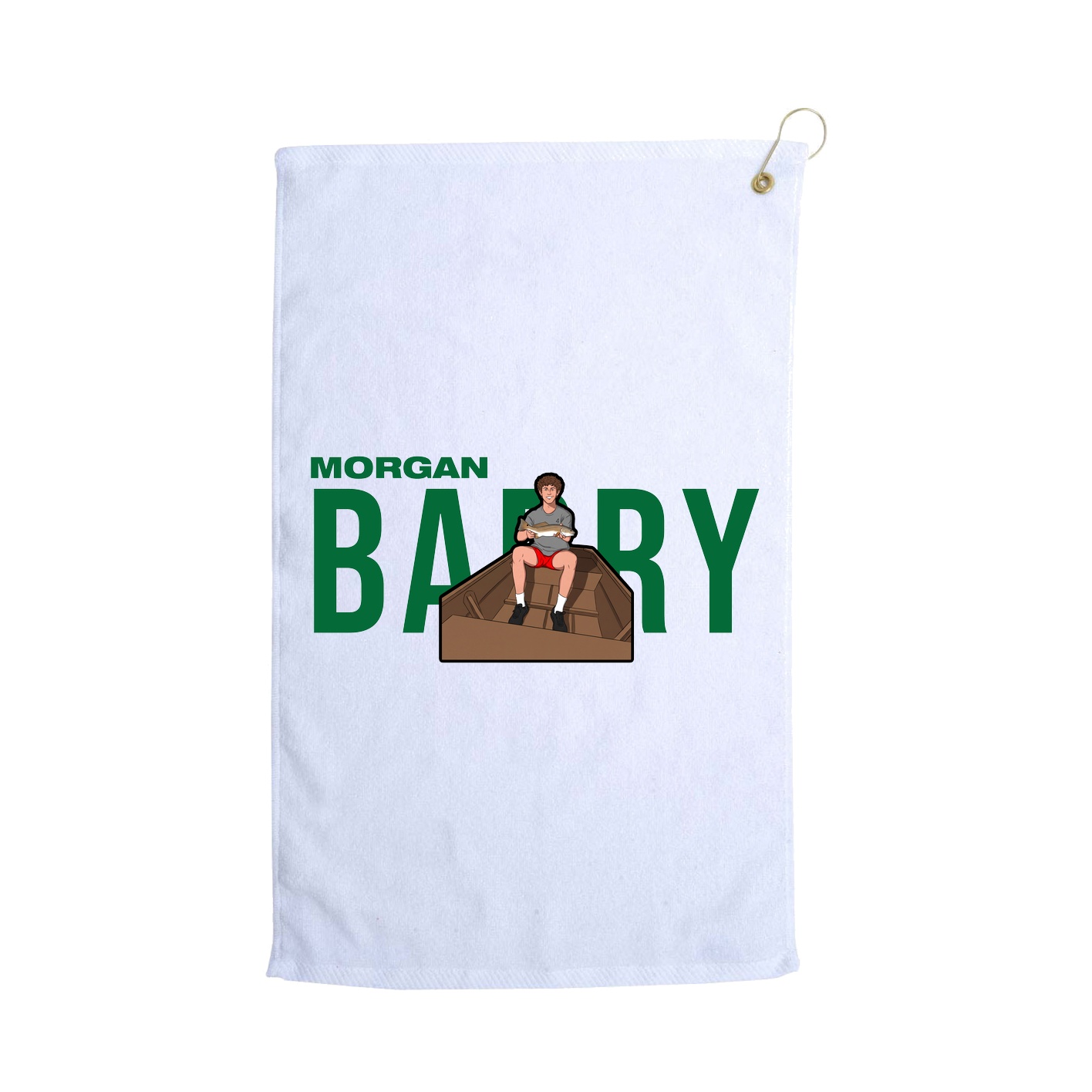 Golf Towel — Player Name in White