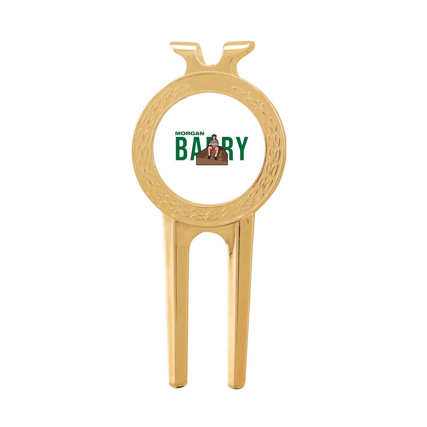 Divot Tool with Ball Marker — Player Name in Classic