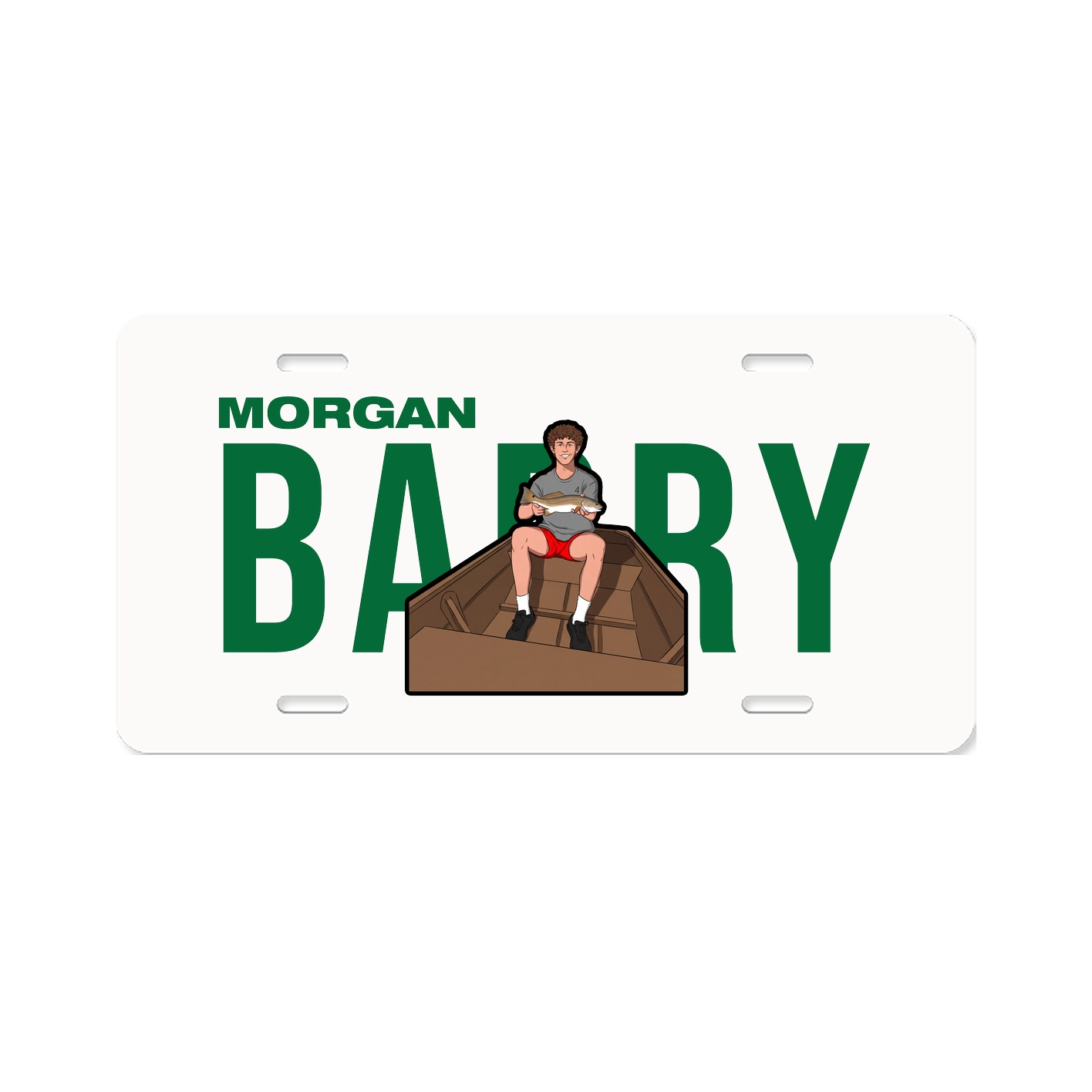 License Plate — Player Name in Classic