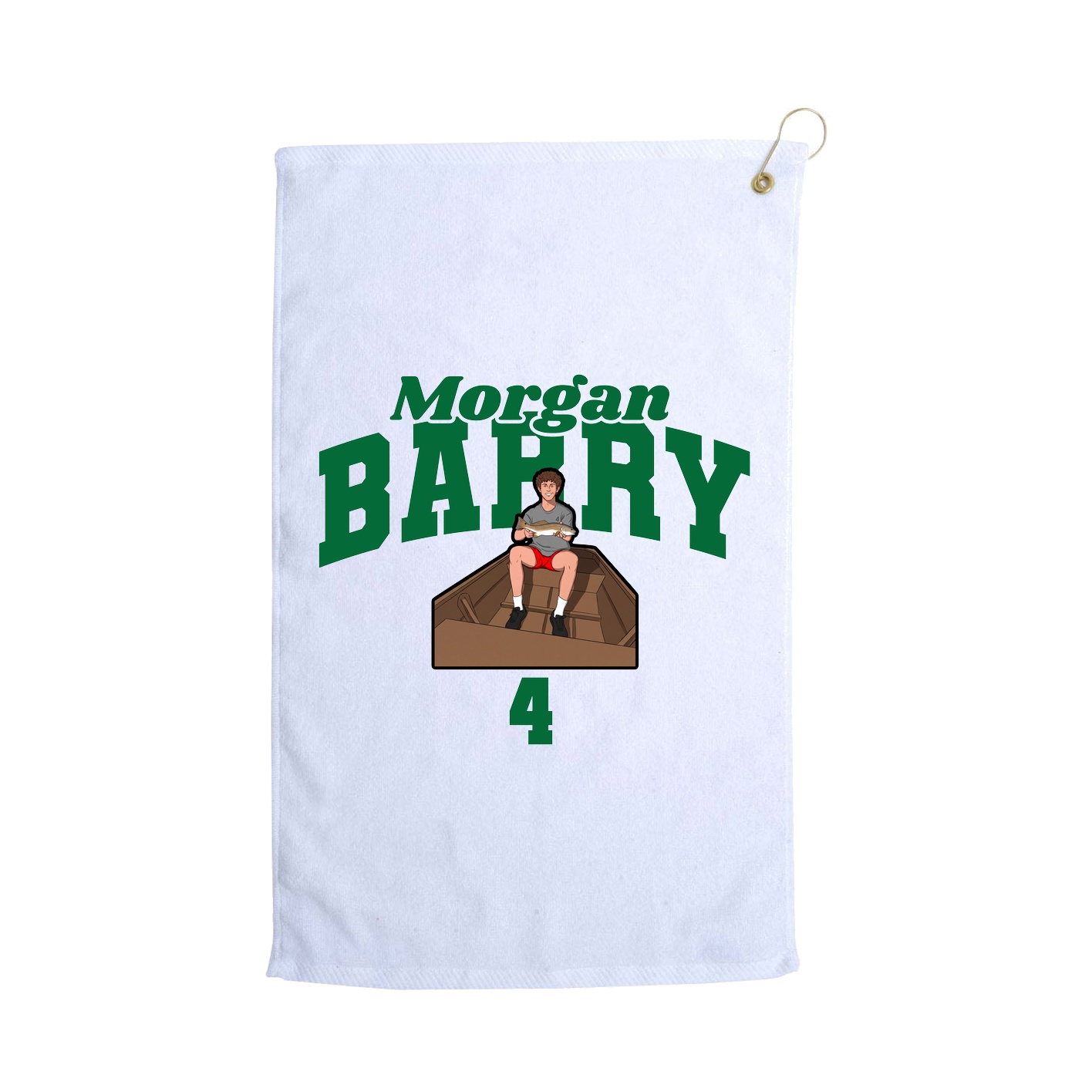 Golf Towel — Signature Arch in White