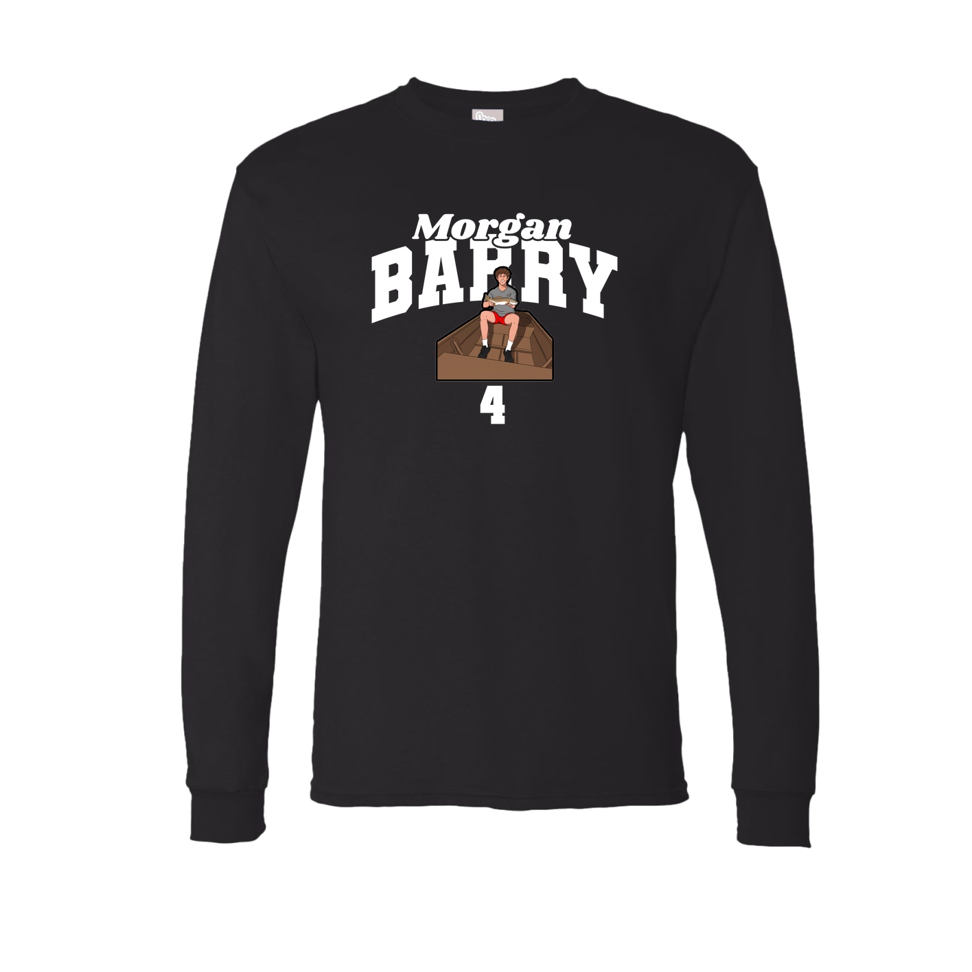 Long Sleeve Tee — Signature Arch in Black