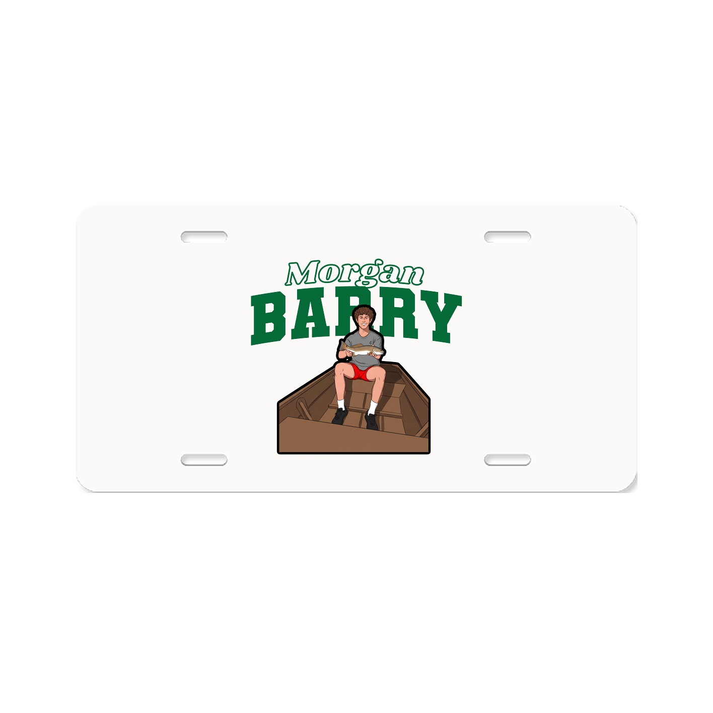 License Plate — Name Arch in Classic