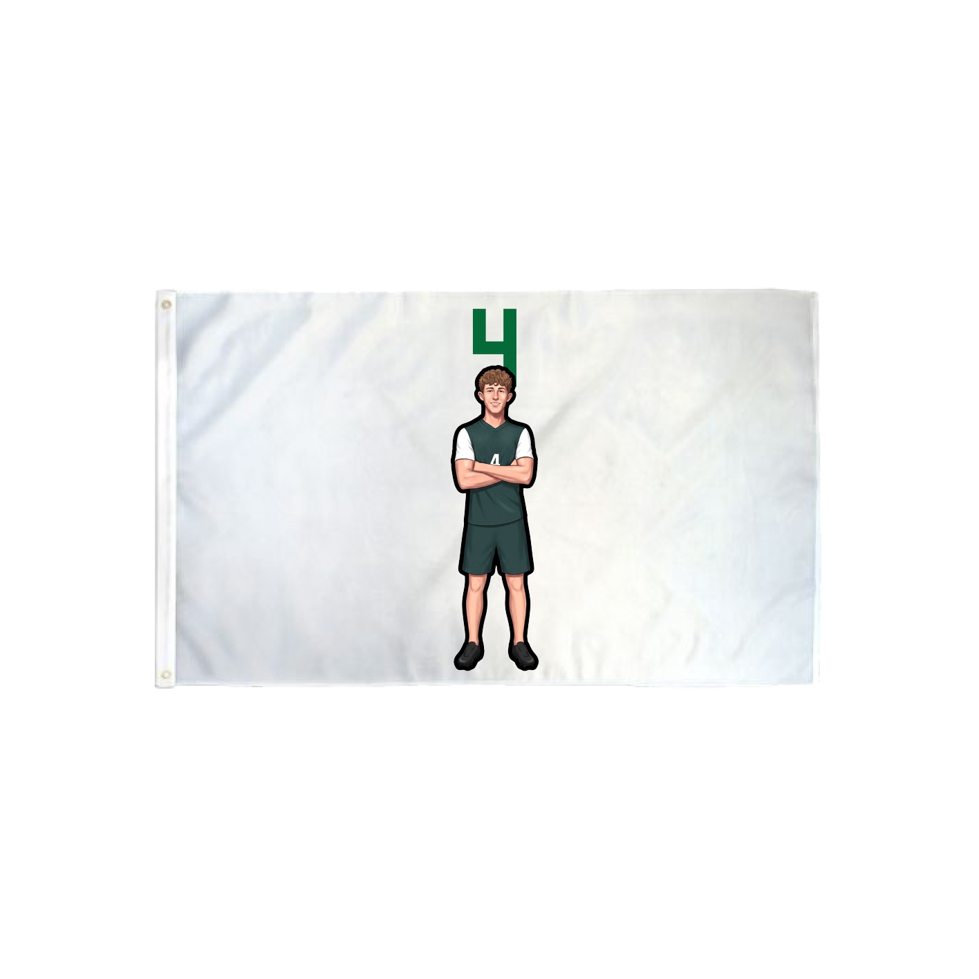 3x5 Flag — Number Top in Classic