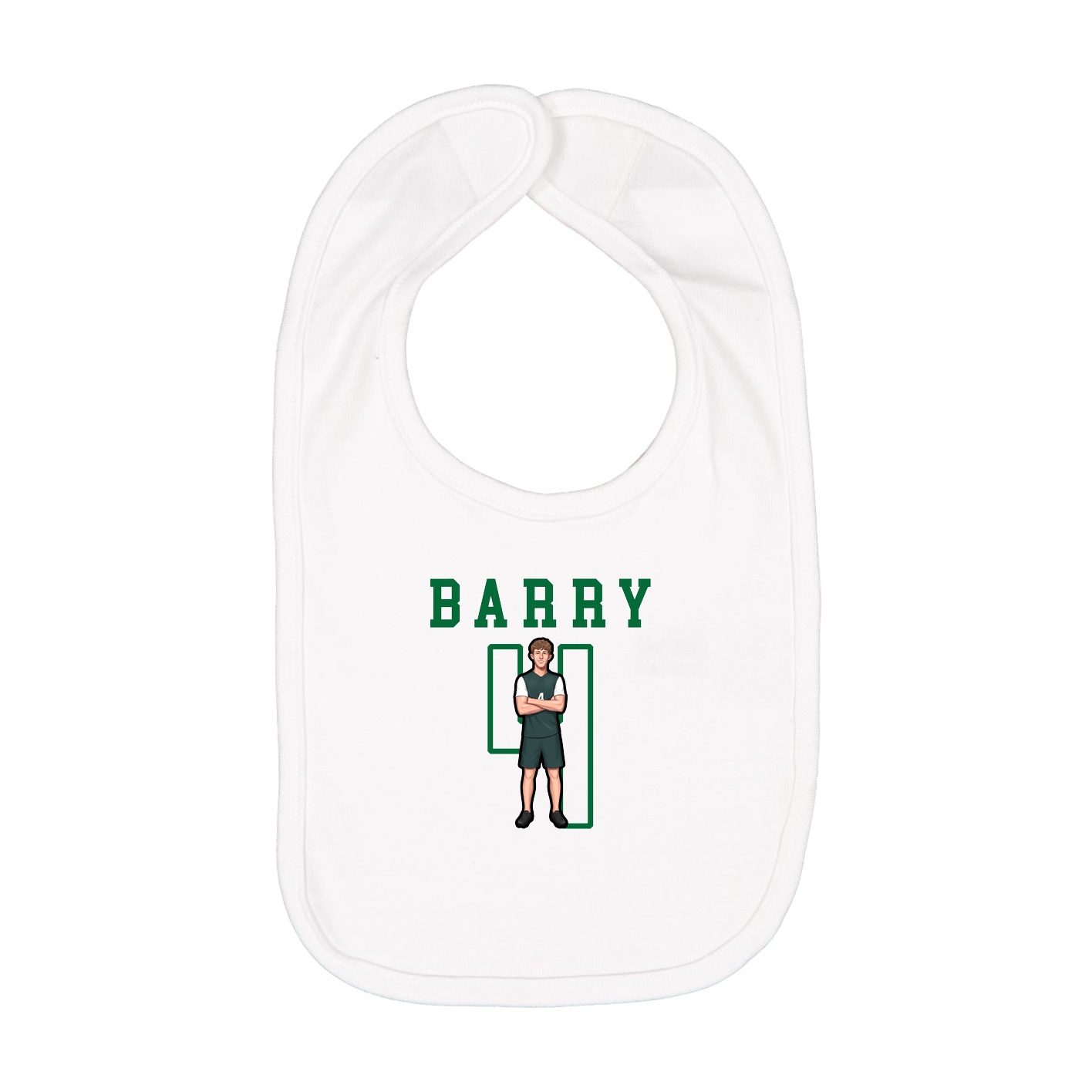 Infant Bib — Shirsey in White