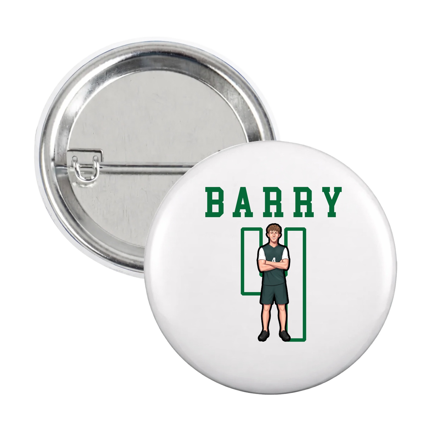 Game Day Button — Shirsey in White