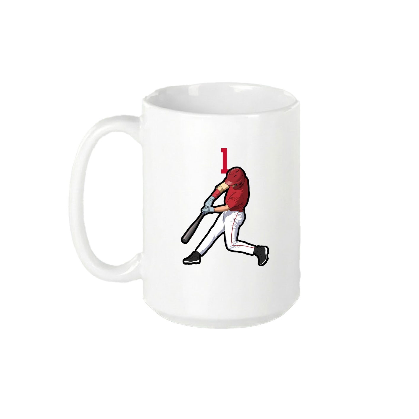 15oz Coffee Mug — Number Top in White