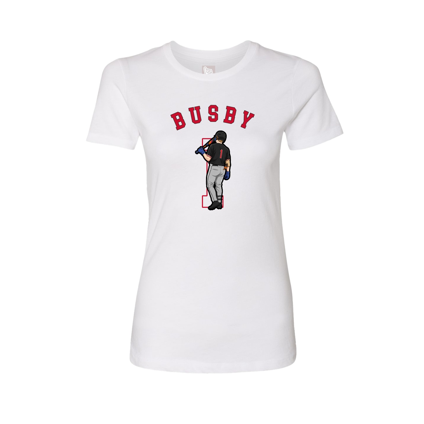 Fitted Women's Tee — Shirsey Arch in White