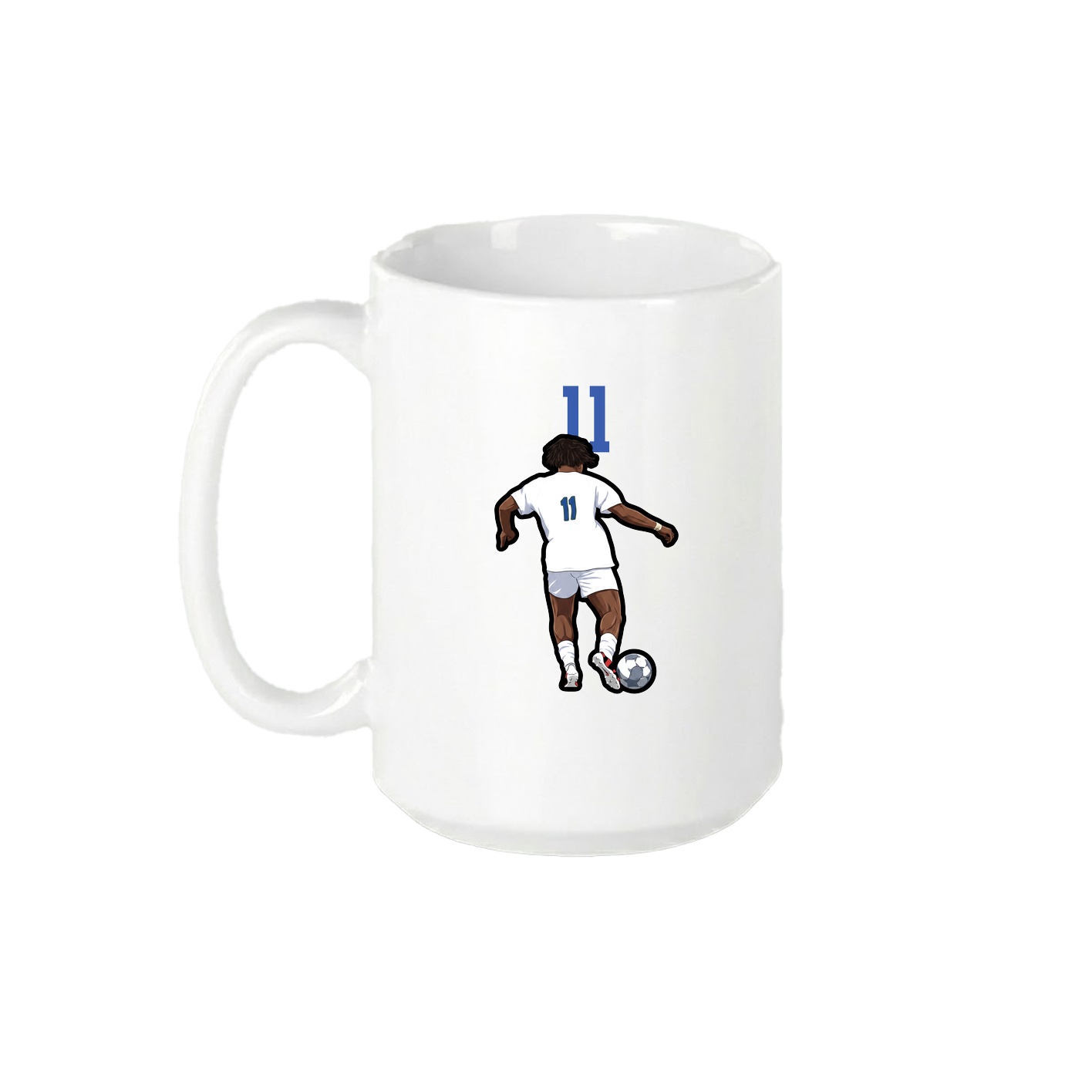 15oz Coffee Mug — Number Top in White