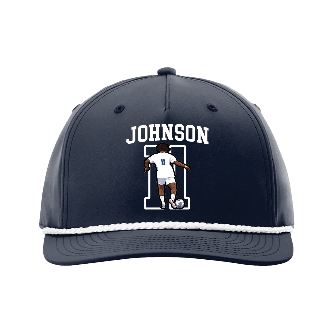 Five-Panel Classic Rope Cap — Shirsey in Navy