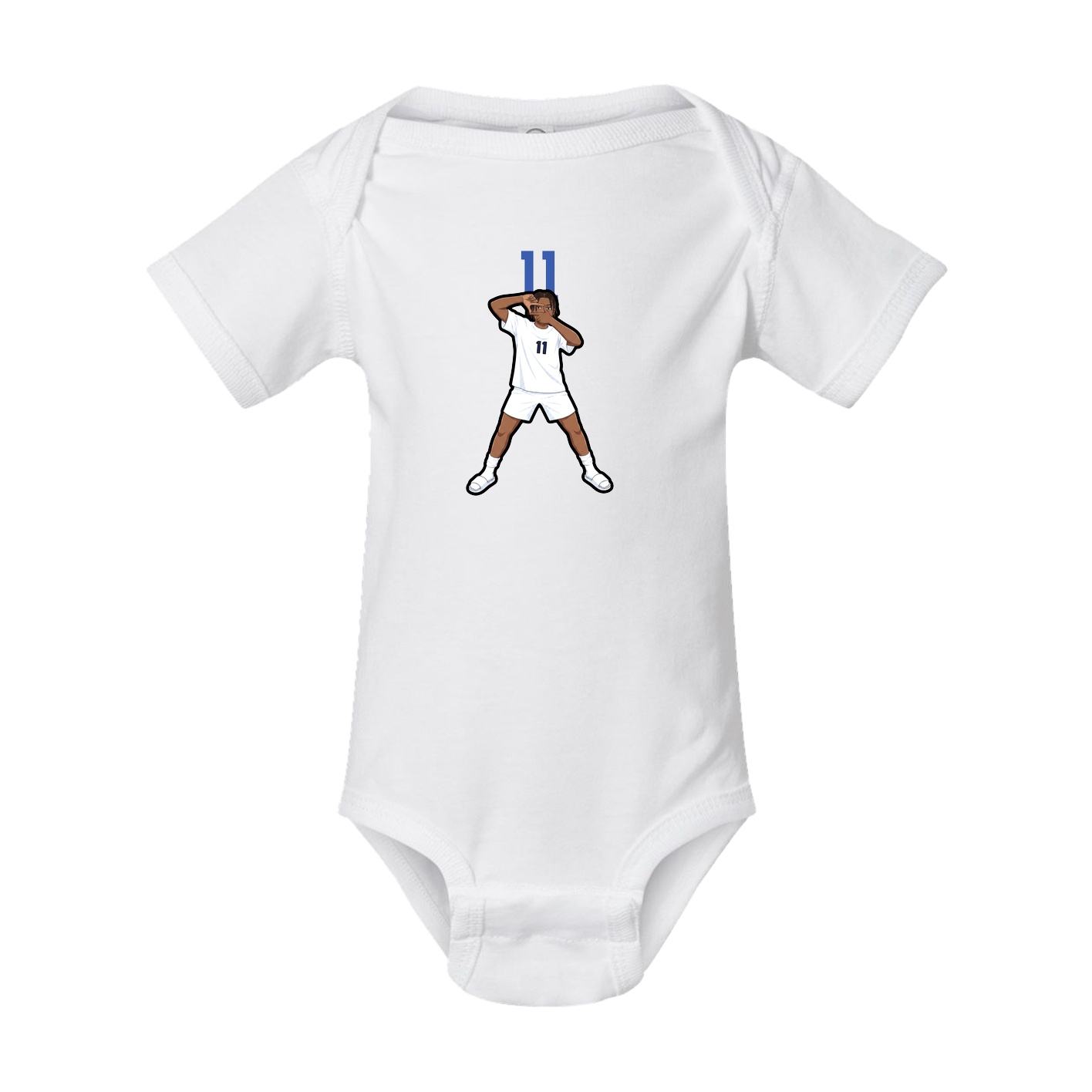 Baby Onesie — Number Top in White