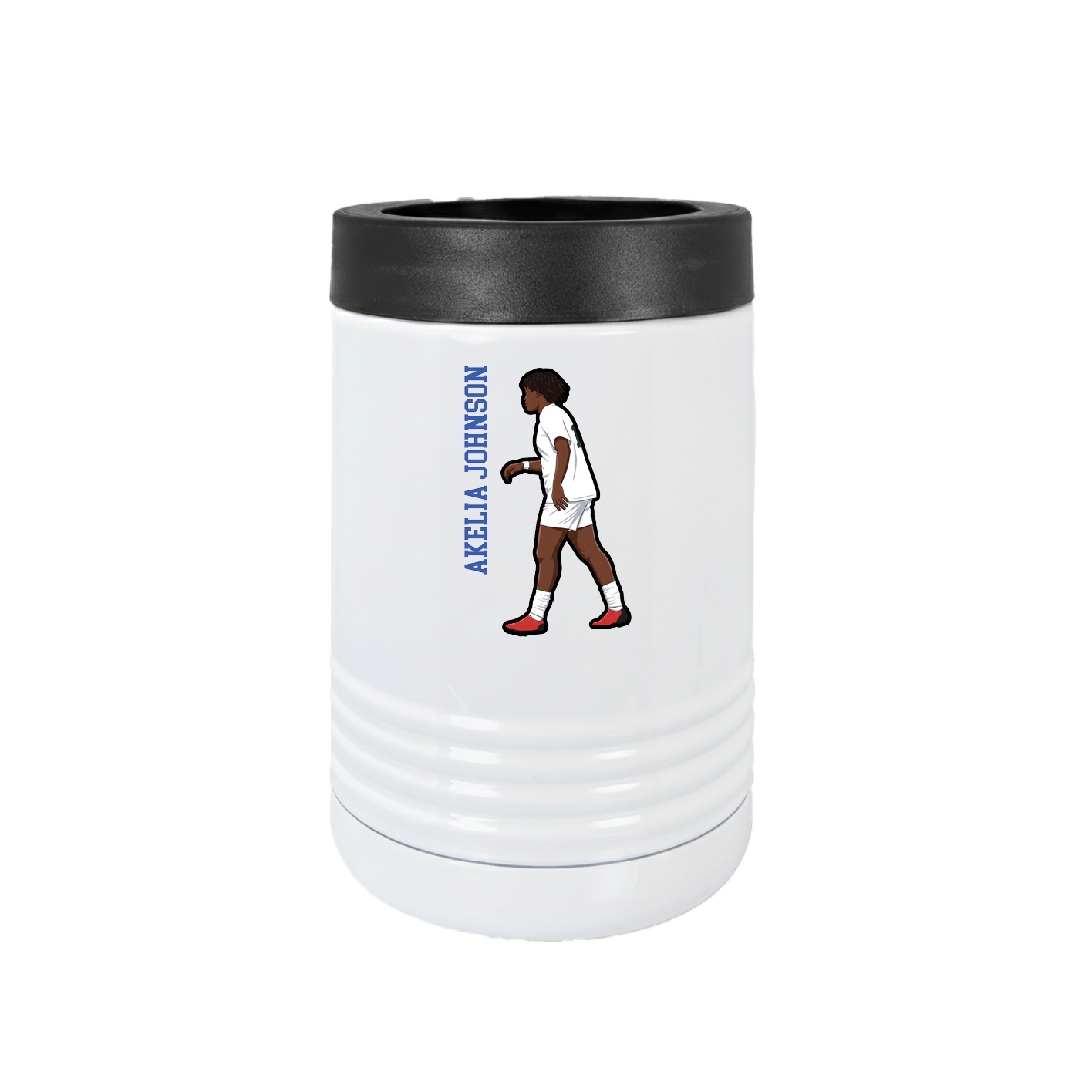 Beverage Holder — Name Vertical in White