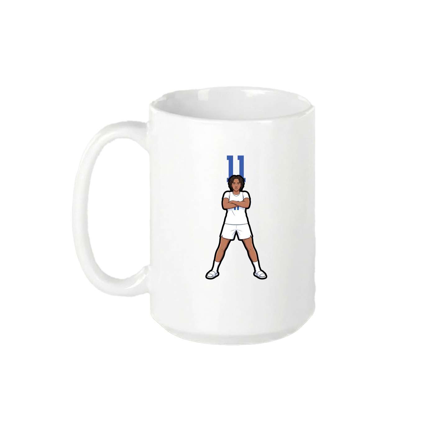 15oz Coffee Mug — Number Top in White