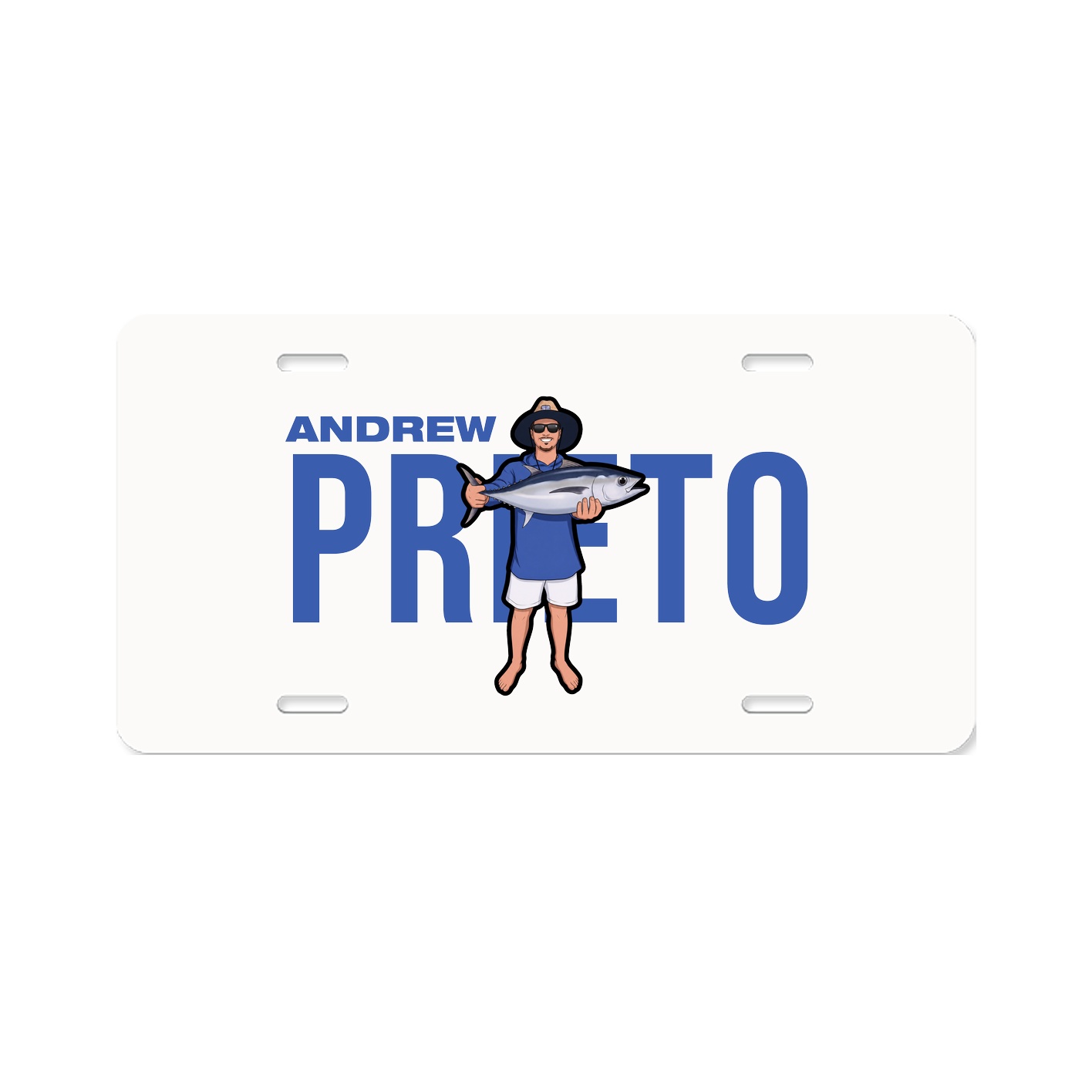 License Plate — Player Name in Classic