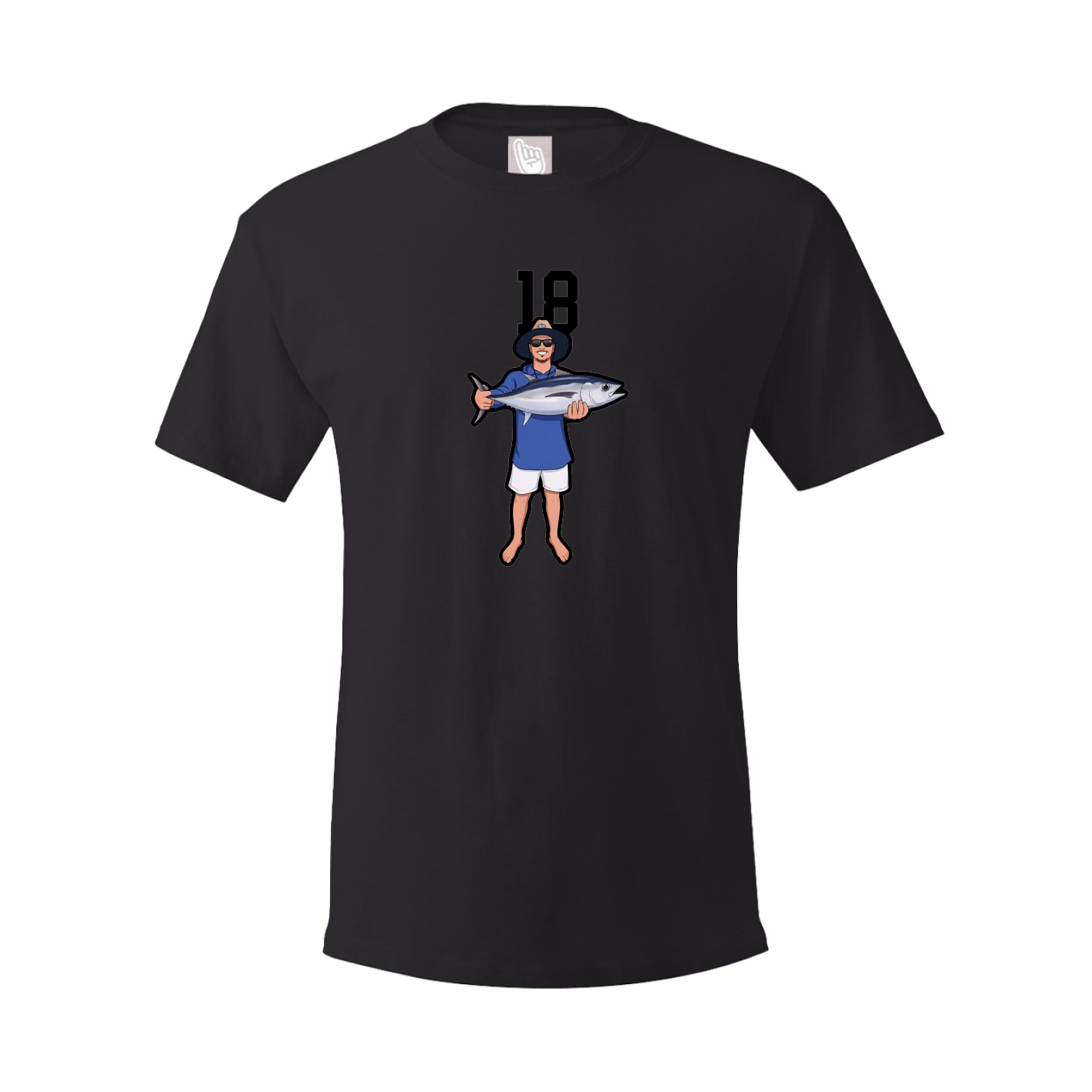 Youth Tee — Number Top in Black