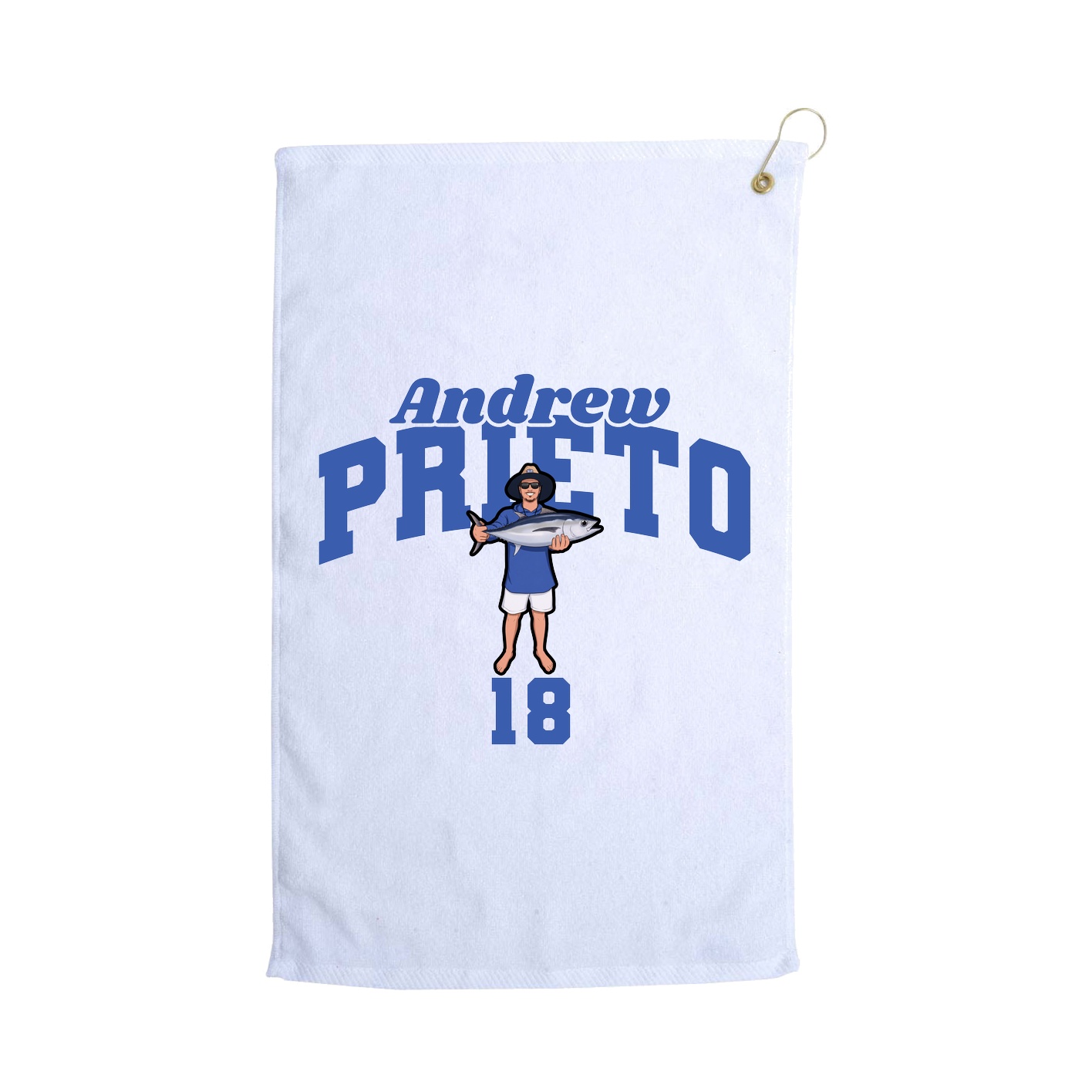 Golf Towel — Signature Arch in White