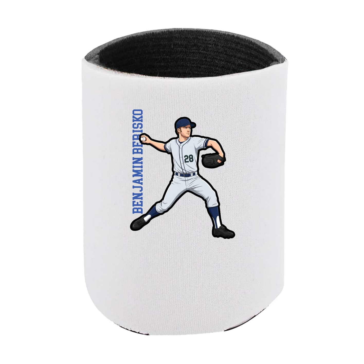 Can Holder — Name Vertical in White