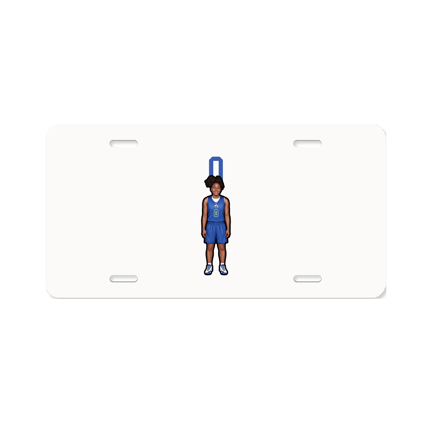 License Plate — Number Top in Classic