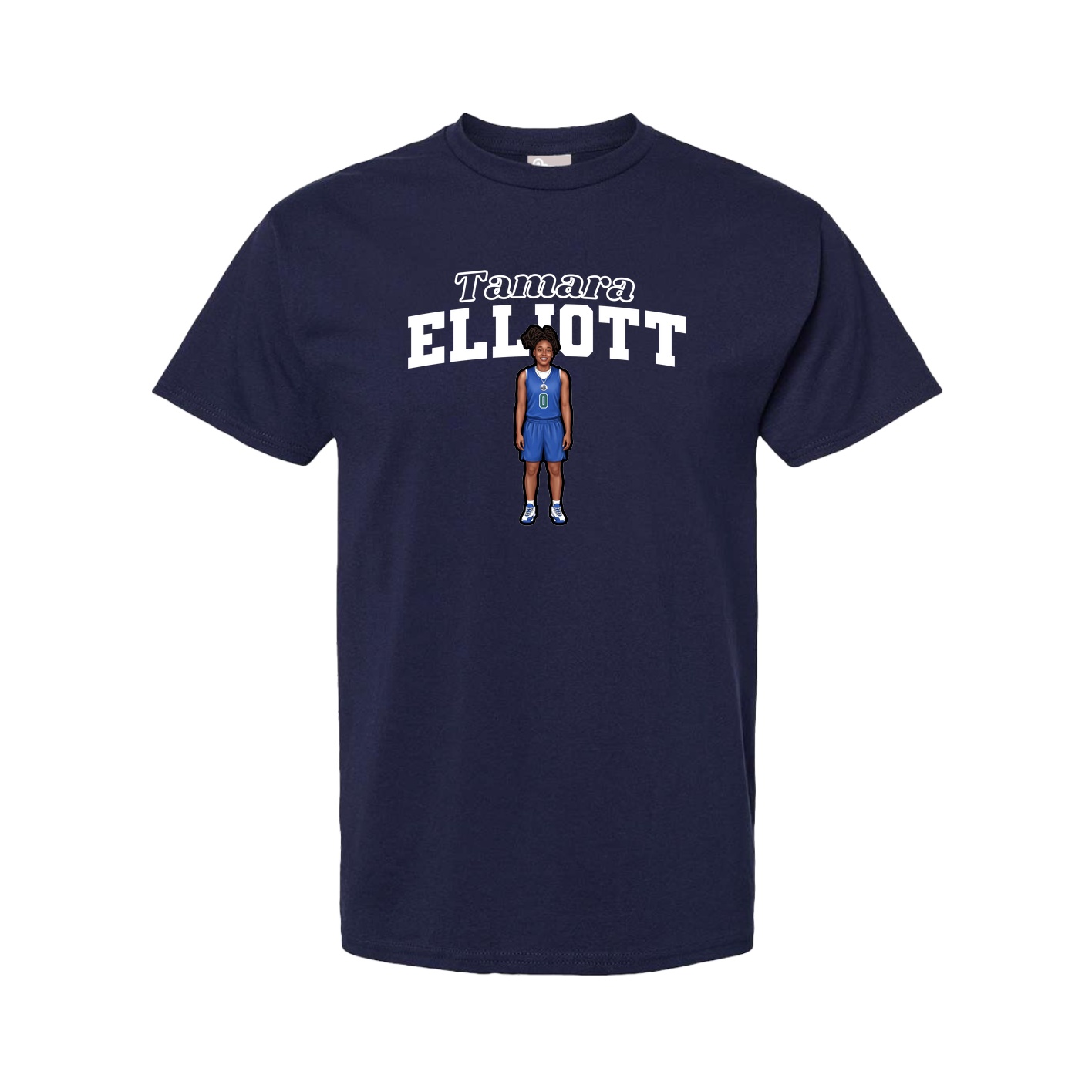 Youth Tee — Name Arch in Navy