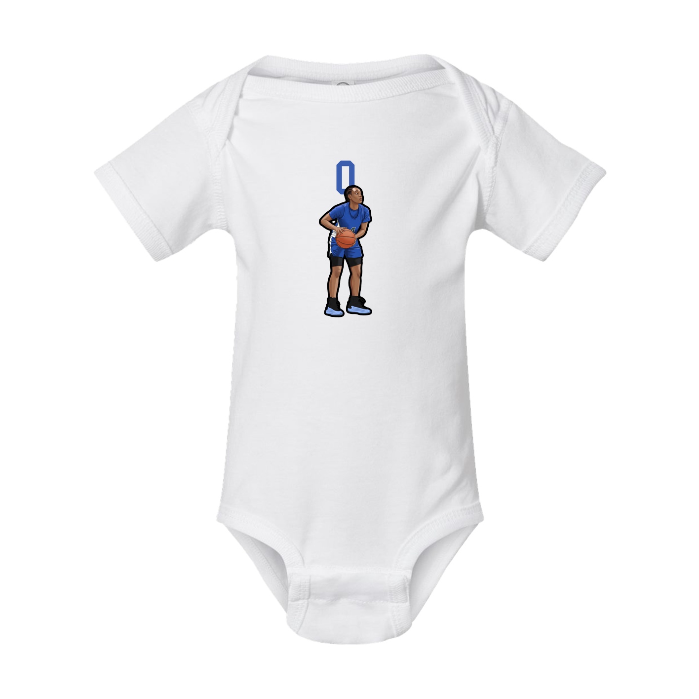 Baby Onesie — Number Top in White