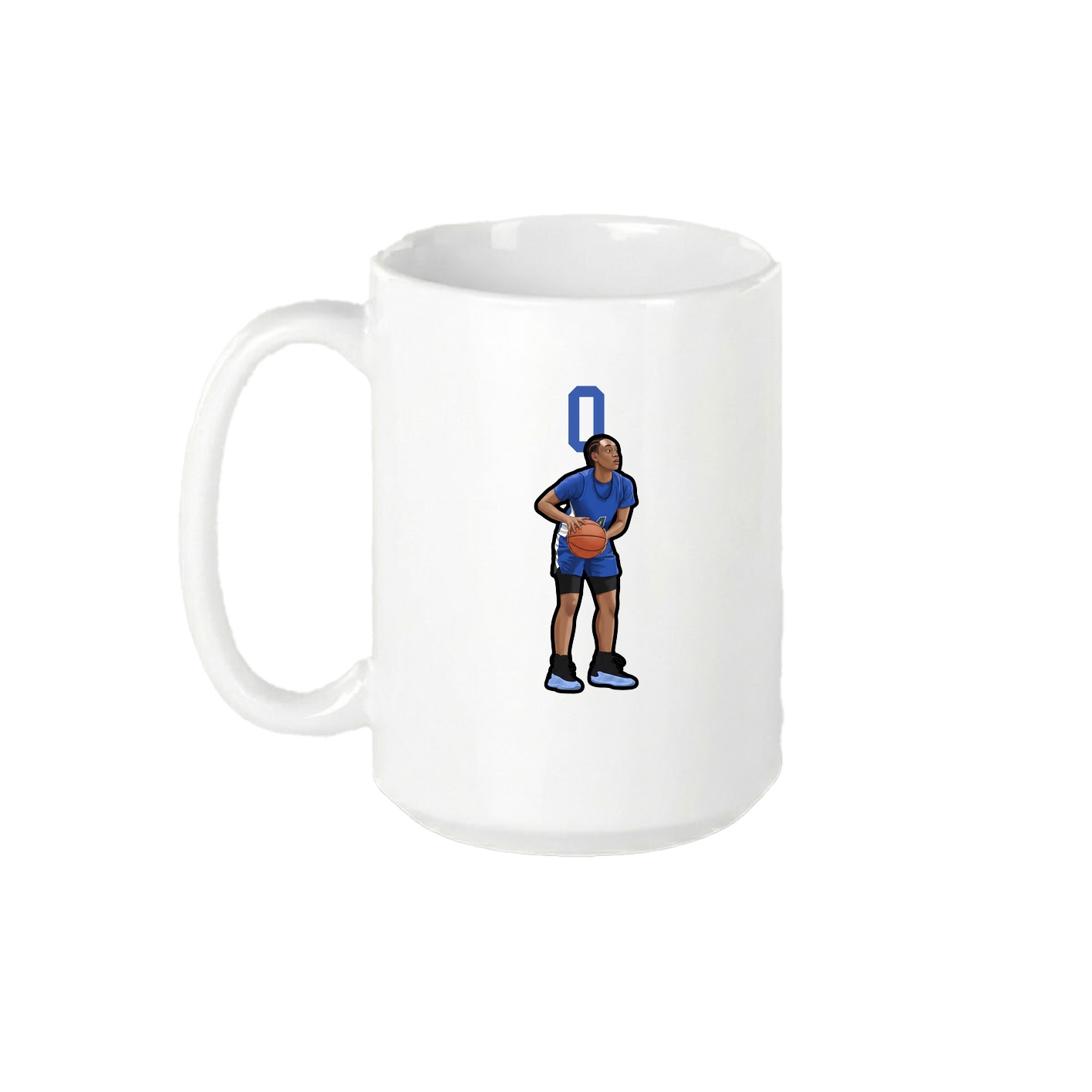 15oz Coffee Mug — Number Top in White