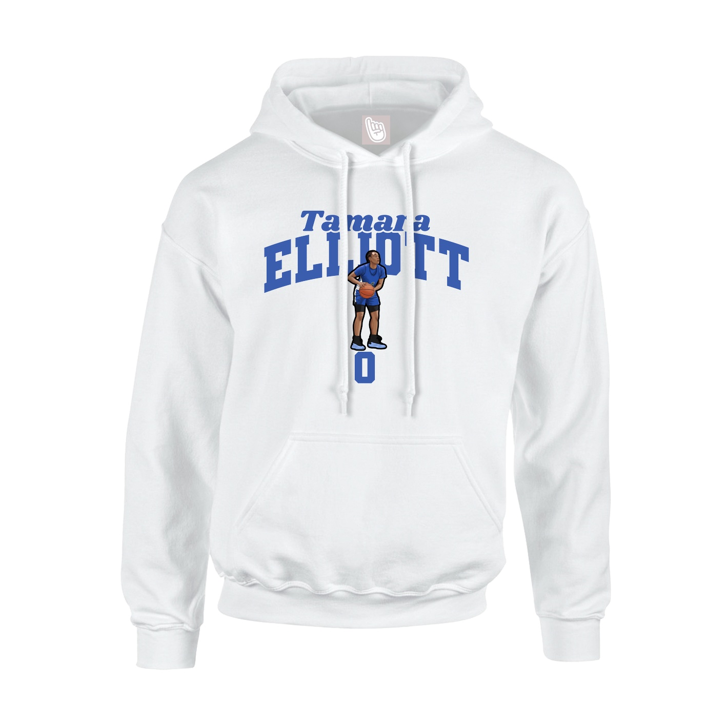 Hoodie — Signature Arch in White
