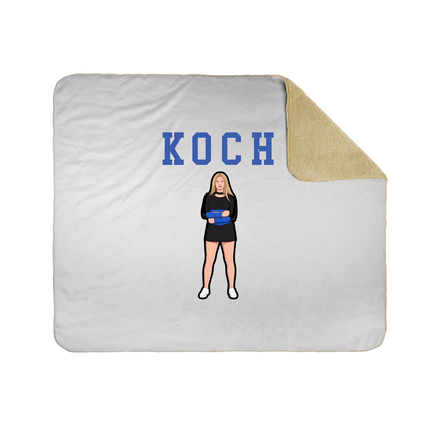 Throw Blanket — Shirsey in White
