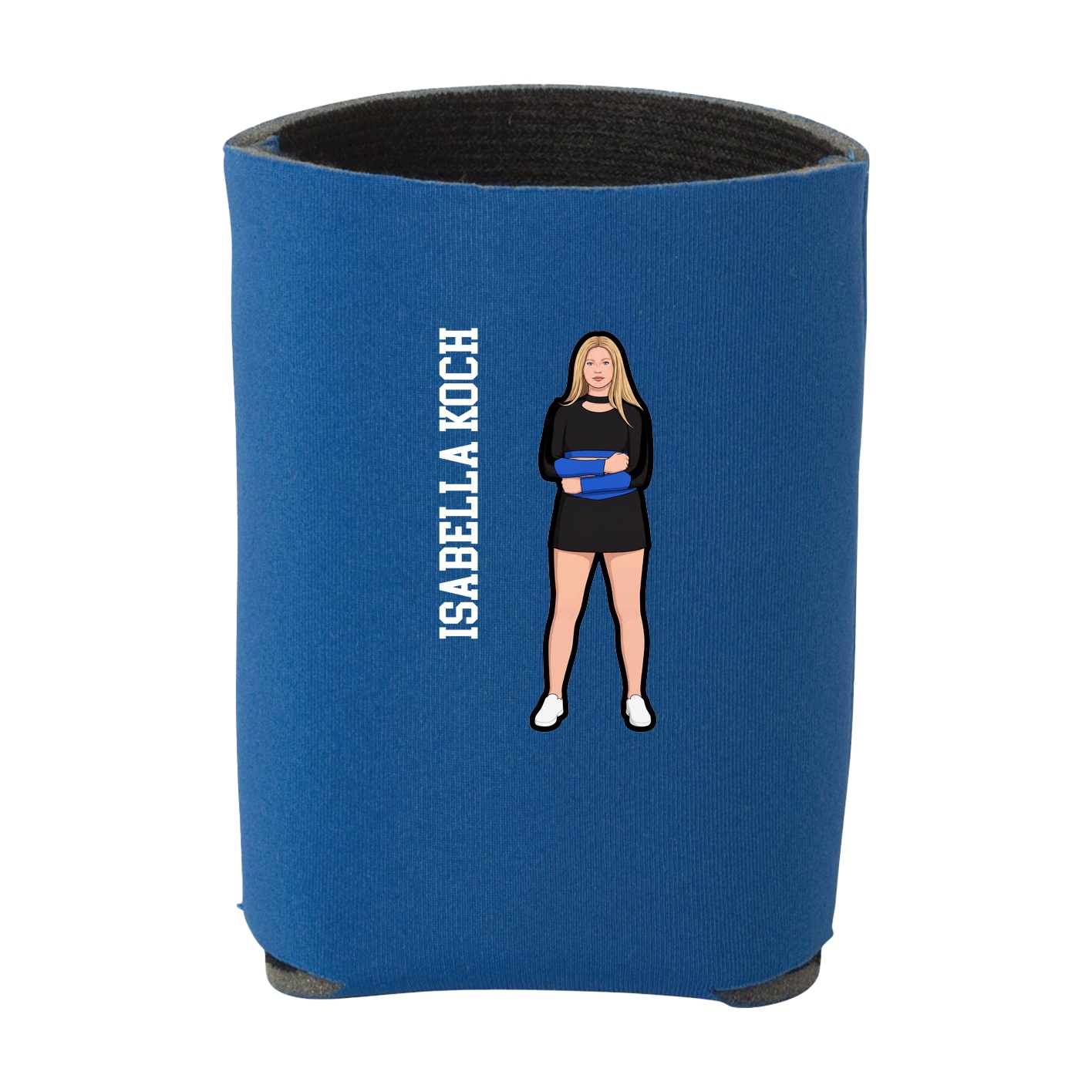 Can Holder — Name Vertical in Royal