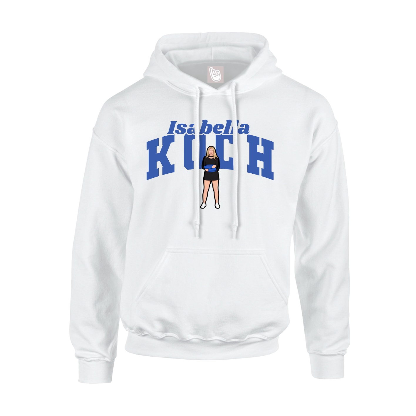 Hoodie — Signature Arch in White