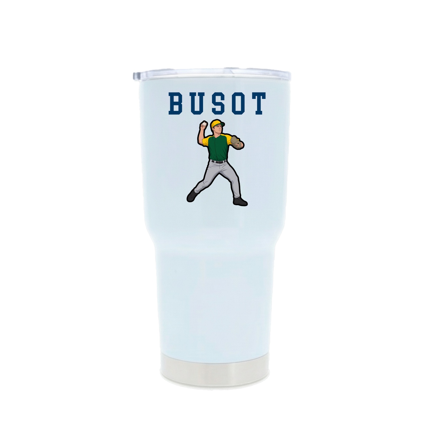 30oz Stainless Steel Tumbler — Shirsey in White