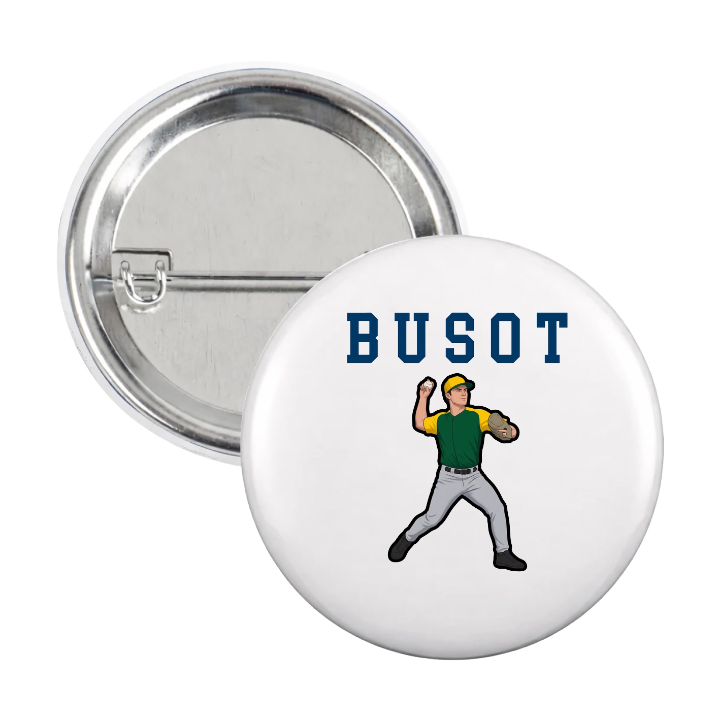 Game Day Button — Shirsey in White