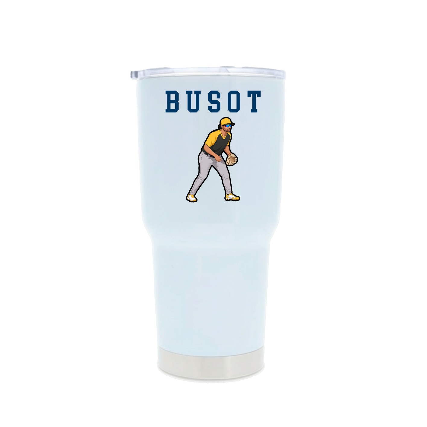 30oz Stainless Steel Tumbler — Shirsey in White