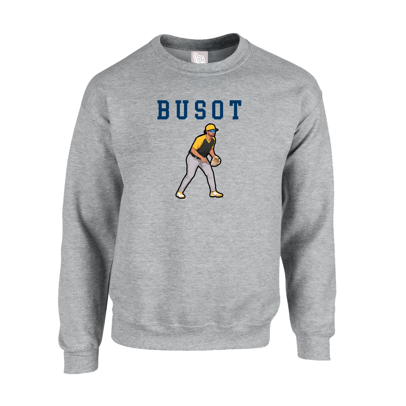 Fleece Crew — Shirsey in Grey