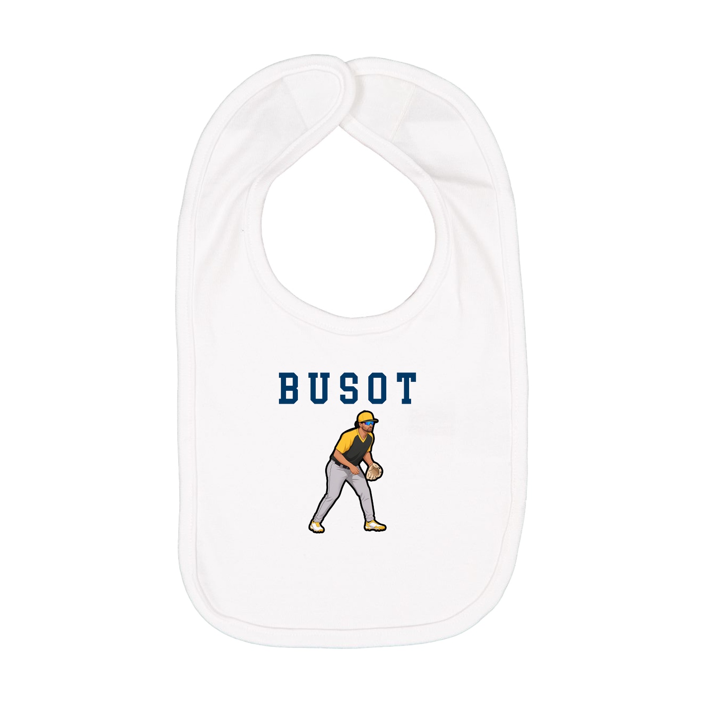 Infant Bib — Shirsey in White