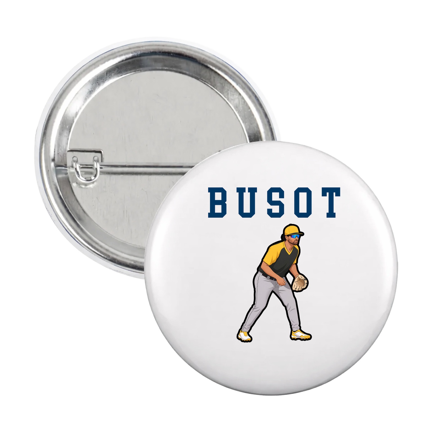 Game Day Button — Shirsey in White