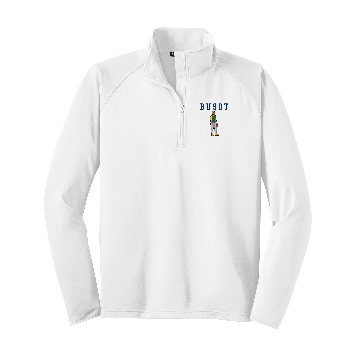 Q-Zip Pullover — Shirsey in White