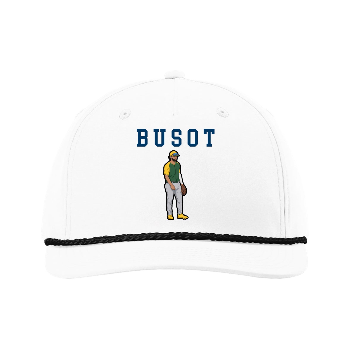 Five-Panel Classic Rope Cap — Shirsey in White