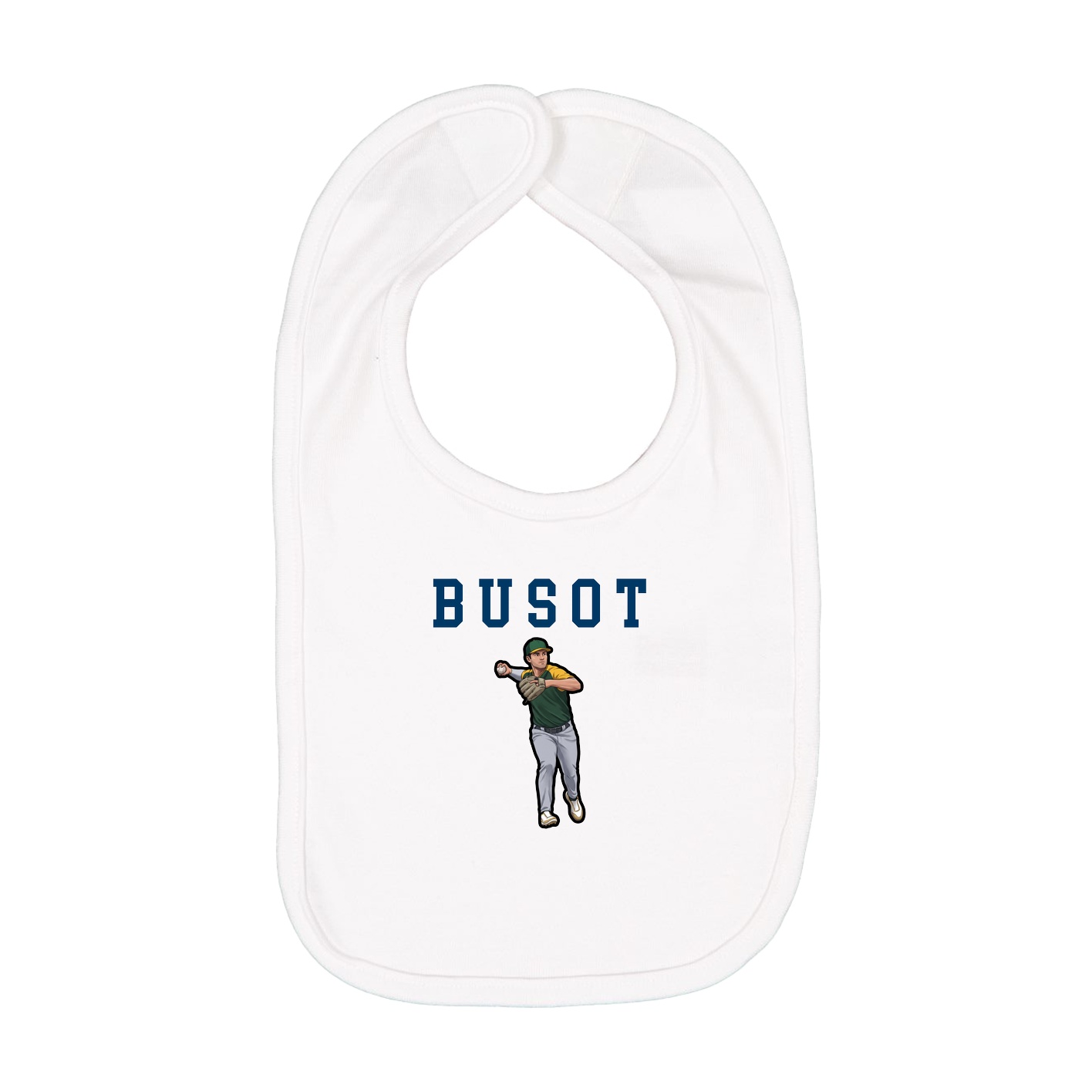 Infant Bib — Shirsey in White